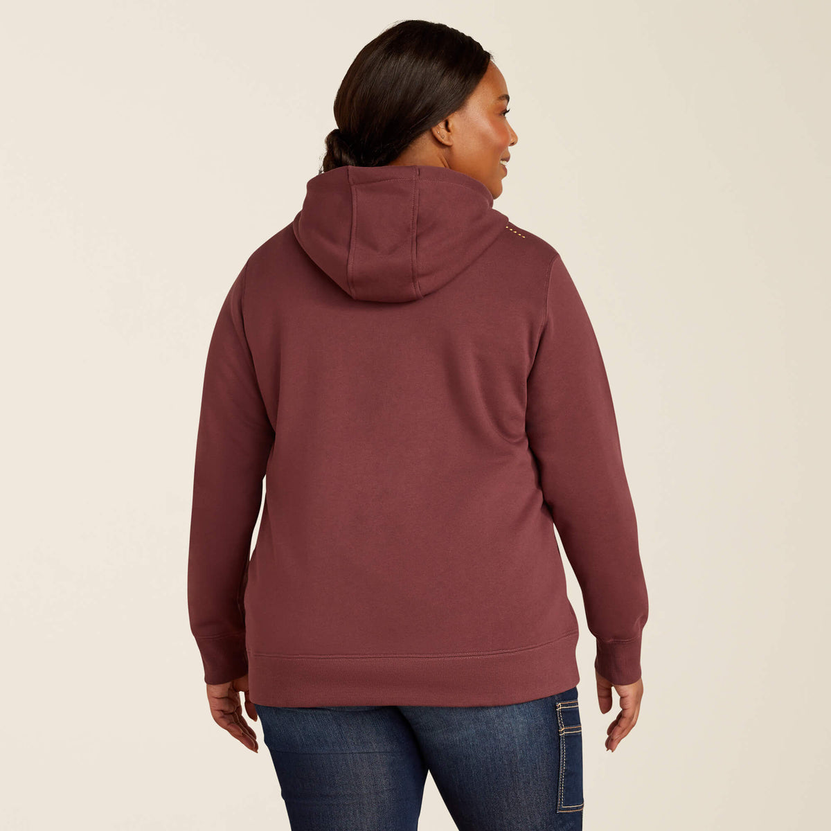 Ariat Women's Rebar Skill Set 1/2 Zip Hoodie - Catawba Grape