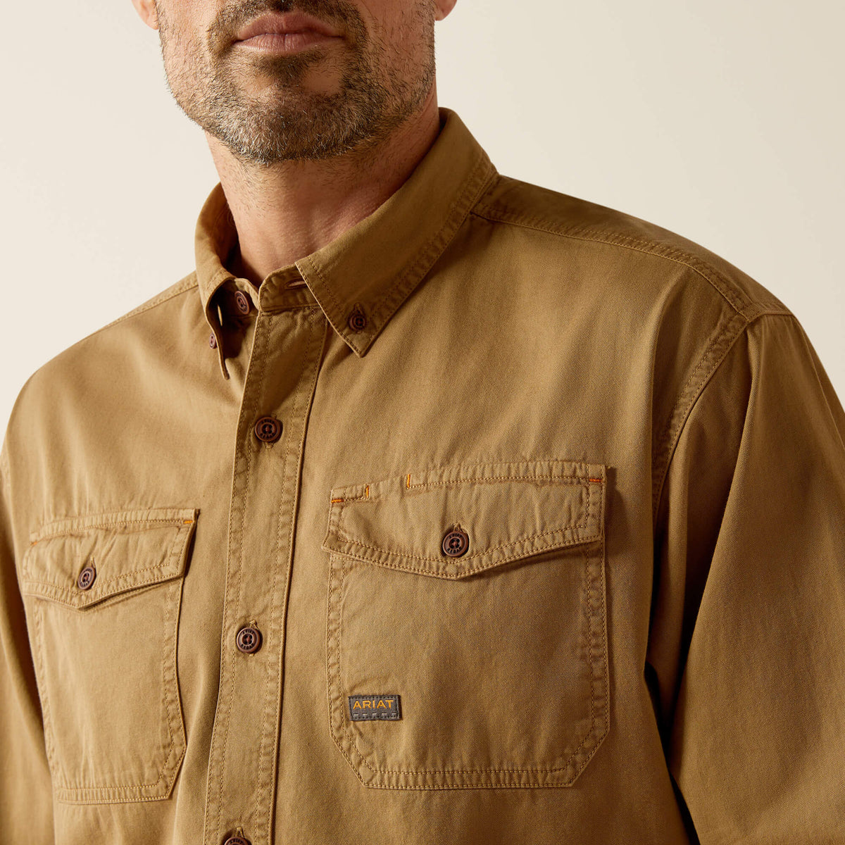 Ariat Men's Rebar Washed Twill Work Shirt