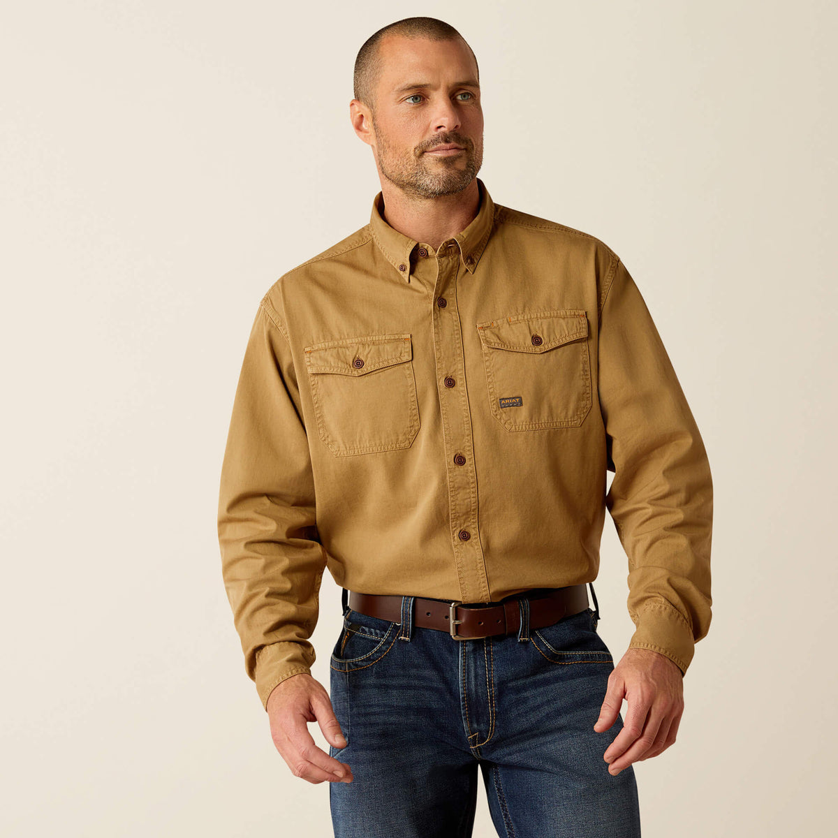 Ariat Men's Rebar Washed Twill Work Shirt