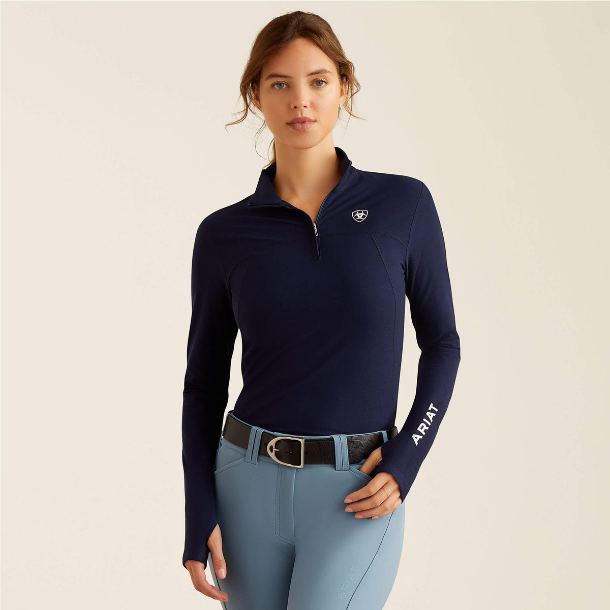 Ariat Women's Lowell 3.0 1/4 Zip Baselayer - Navy Eclipse