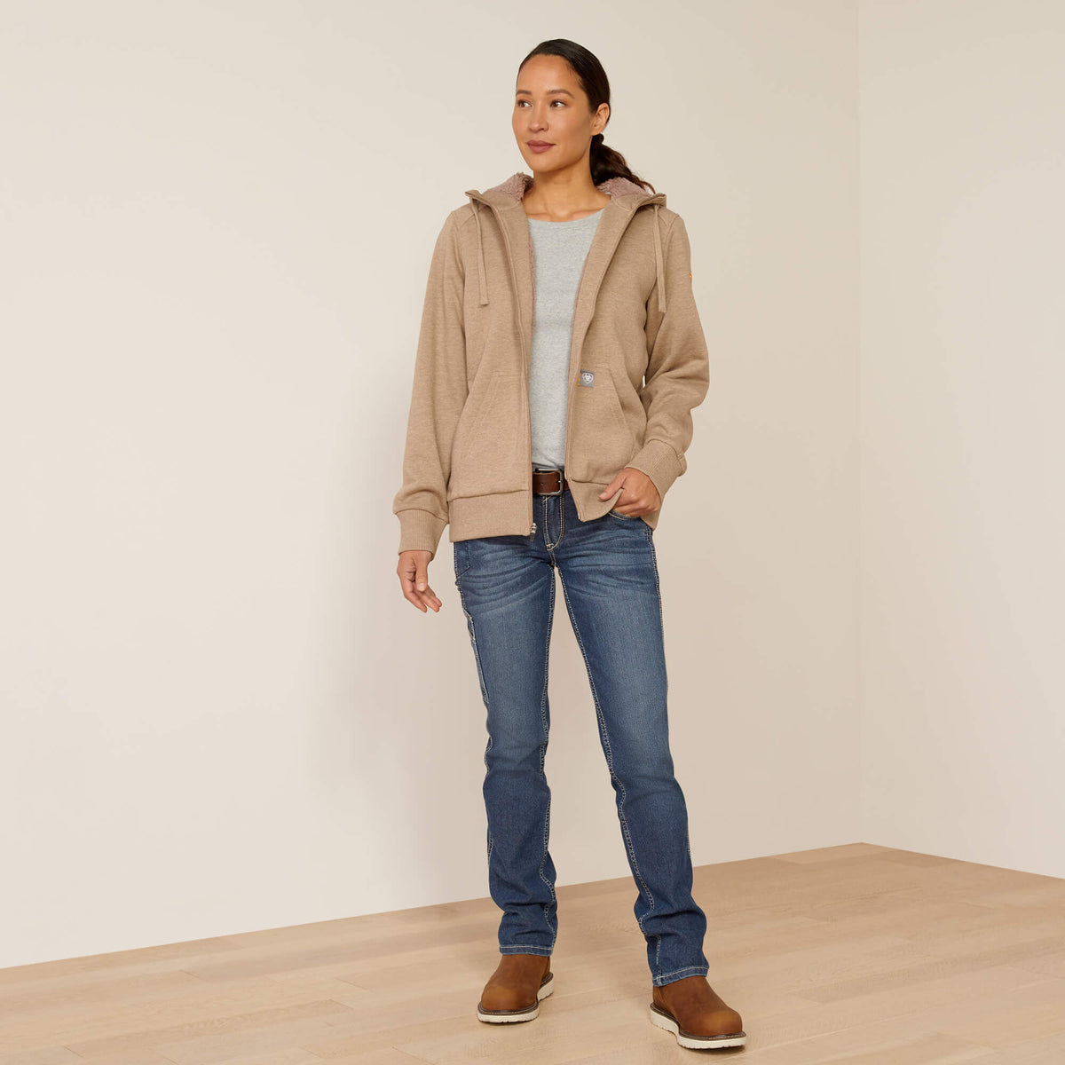 Ariat Women's Rebar All-Weather Sherpa Full Zip Hoodie