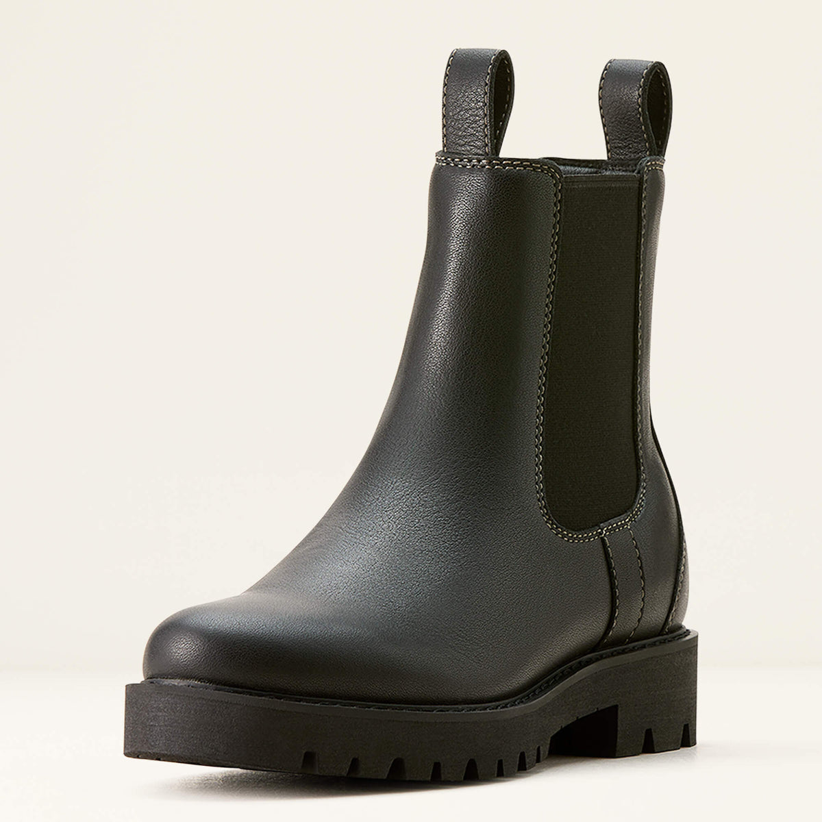 Ariat Women's Wexford Lug Mid Waterproof Chelsea Boot - Rockwood - Jet Black