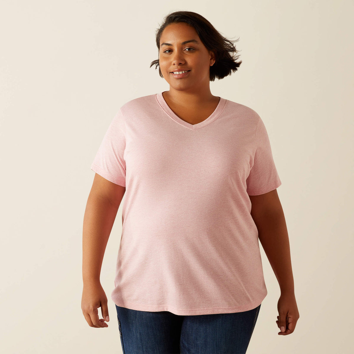 Ariat Women's Rebar Cotton Strong Standard V-Neck T-Shirt