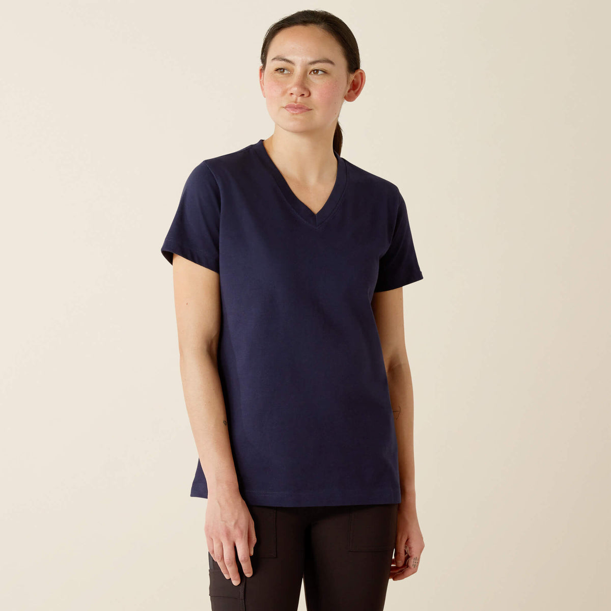 Ariat Women's Rebar Cotton Strong Standard V-Neck T-Shirt