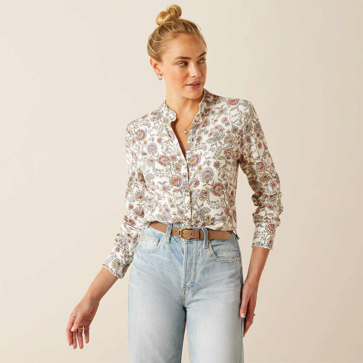 Ariat Women's Clarion Long Sleeve Blouse - Paisley Perennial
