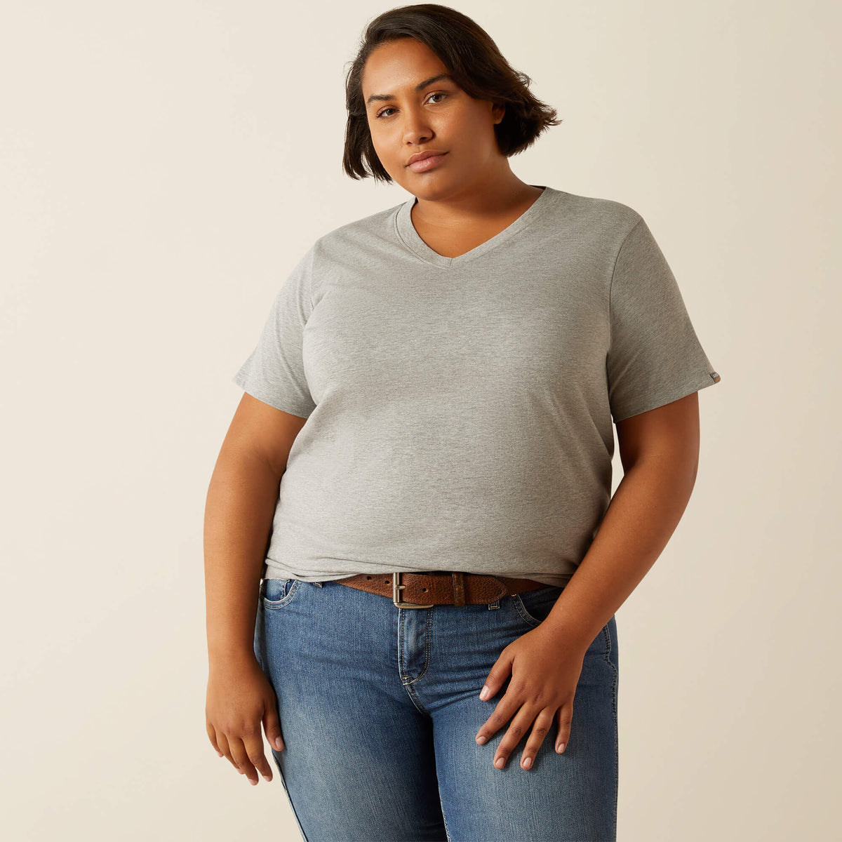 Ariat Women's Rebar Cotton Strong Standard V-Neck T-Shirt