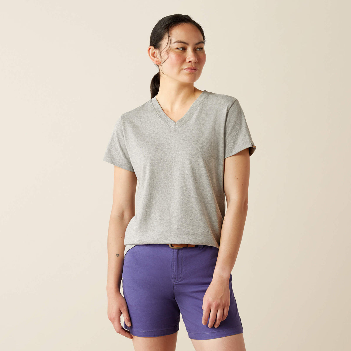 Ariat Women's Rebar Cotton Strong Standard V-Neck T-Shirt