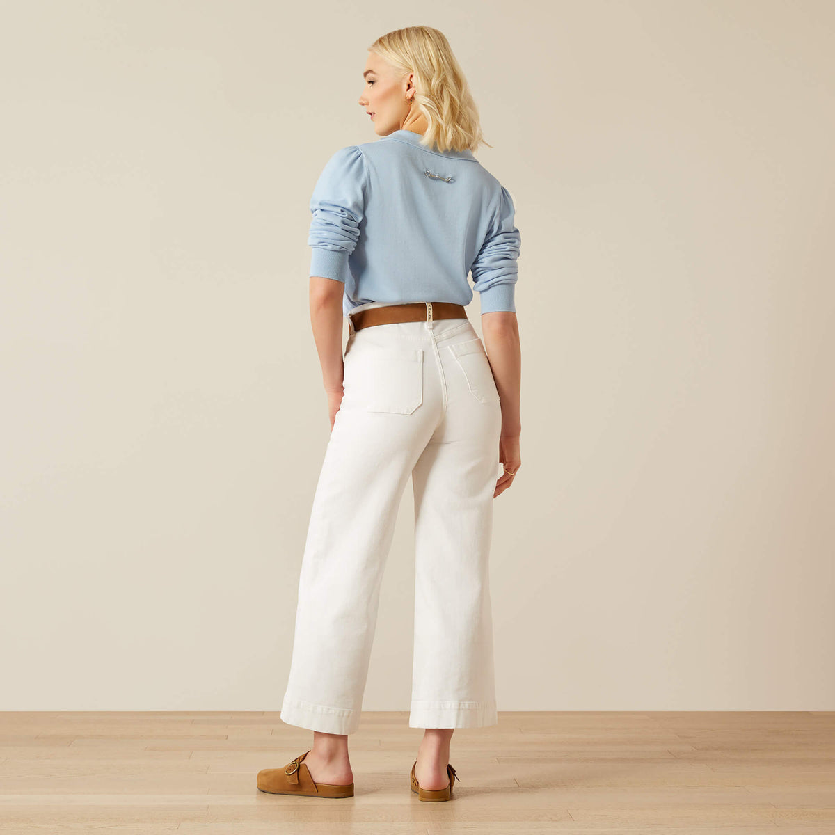 Ariat Women's Ultra High Rise Countryside Wide Leg Crop Jeans