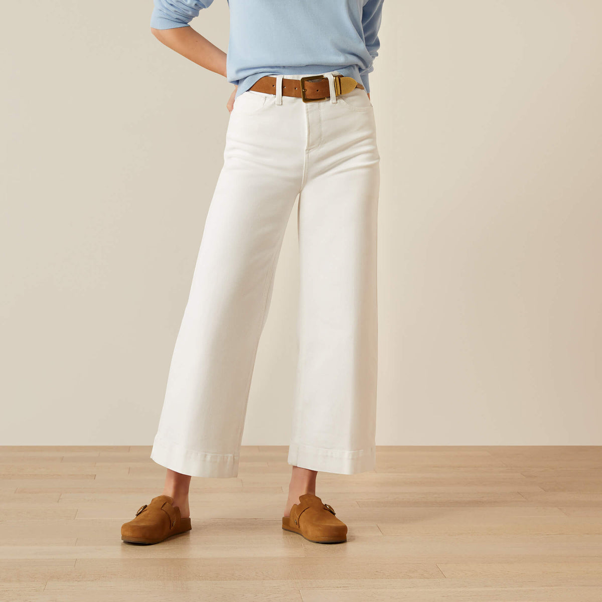 Ariat Women's Ultra High Rise Countryside Wide Leg Crop Jeans