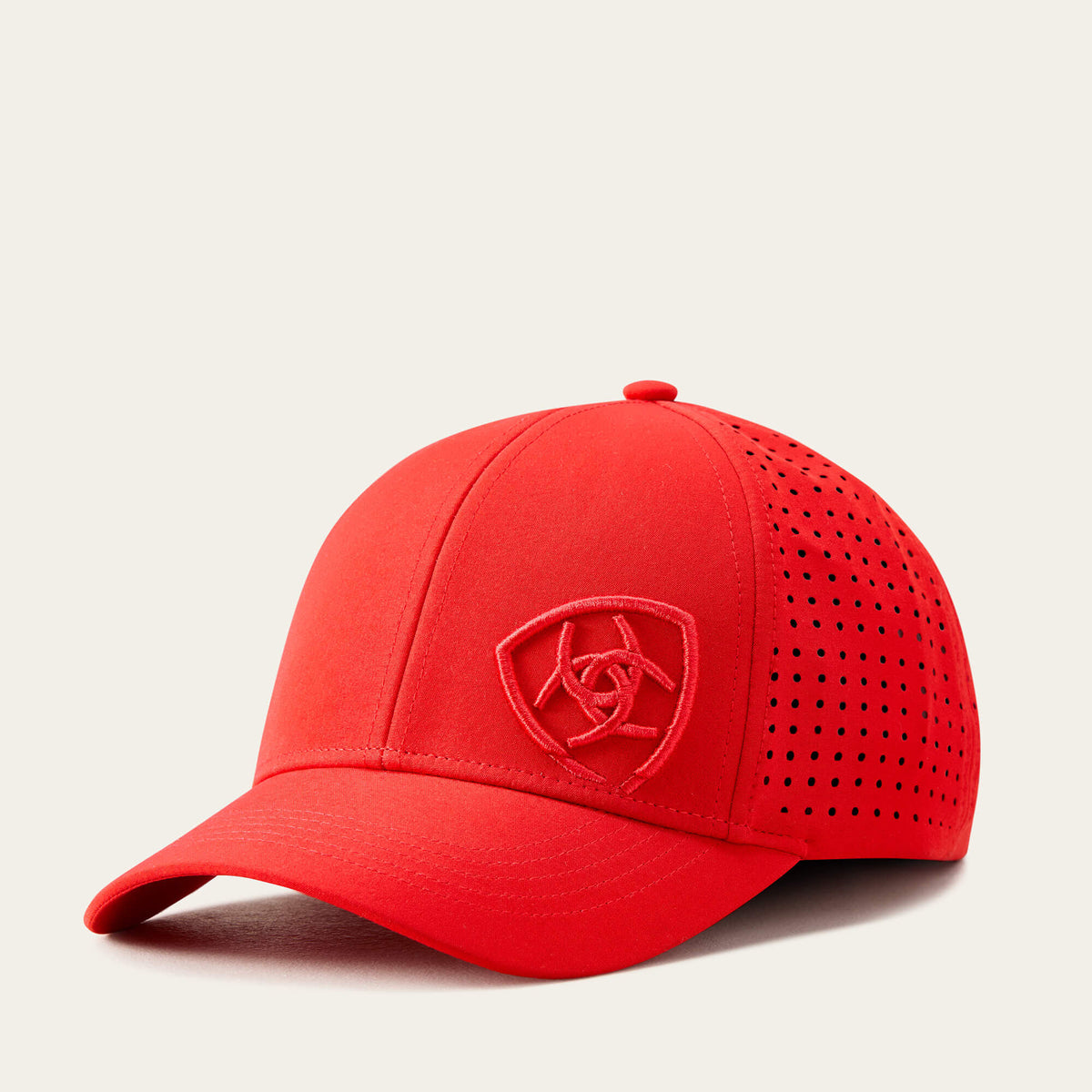 Ariat Tri Factor Cap - Chocolate Brown - Flame Red