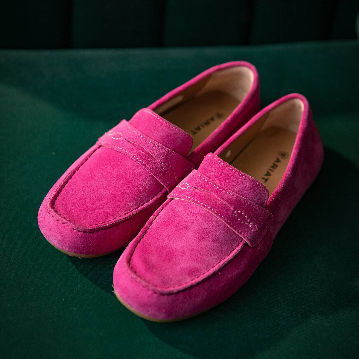 Ariat Women's Selene Driving Shoe - Hot Pink Suede