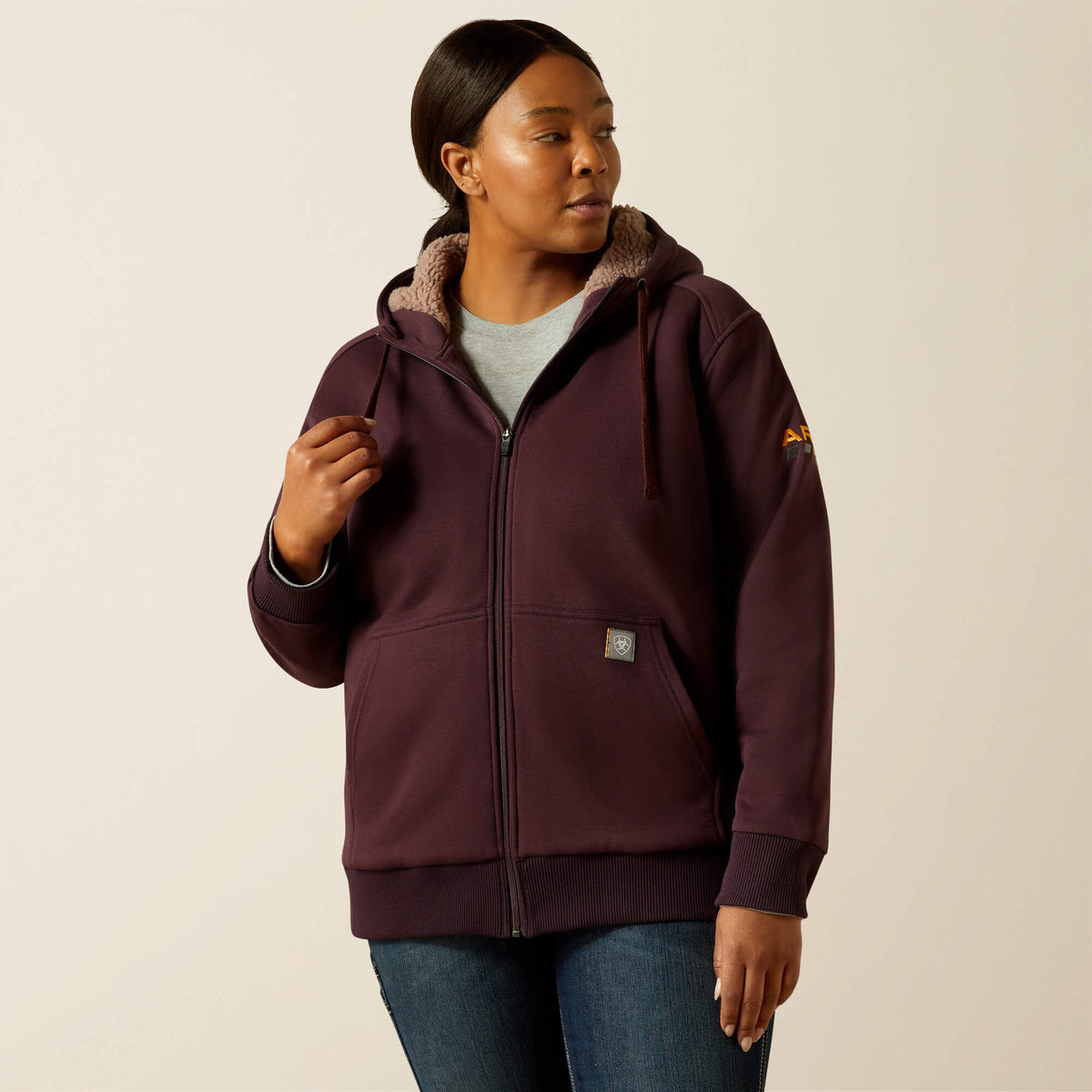 Ariat Women's Rebar All-Weather Sherpa Full Zip Hoodie