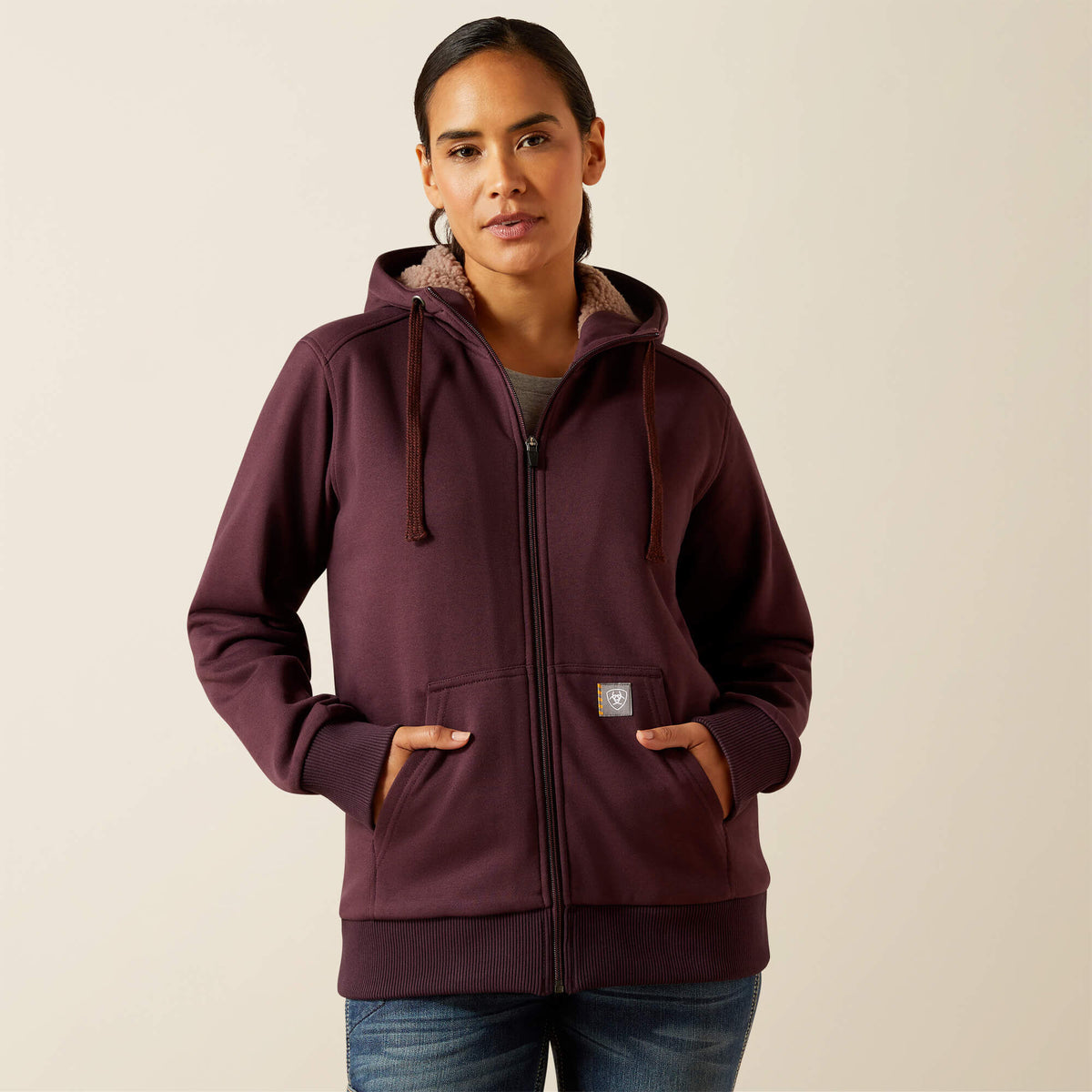 Ariat Women's Rebar All-Weather Sherpa Full Zip Hoodie