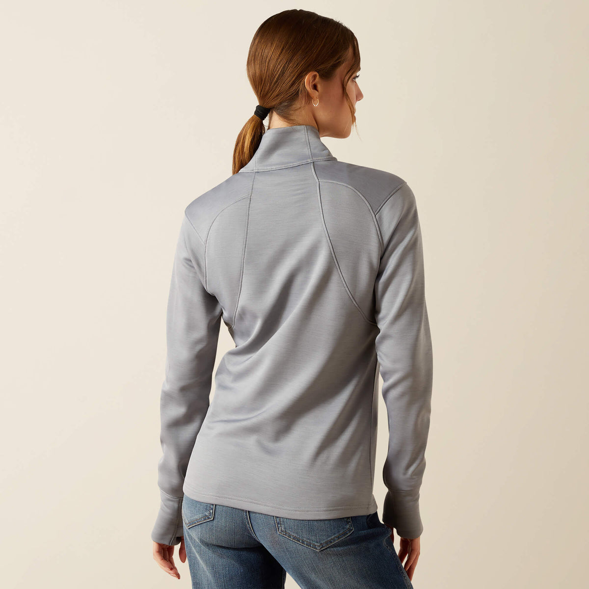Ariat Women's Team EQ 1/2 Zip Pullover - Alloy Heather