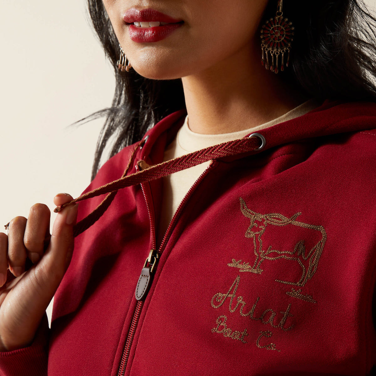 Ariat Women's Stitched Full Zip Hoodie