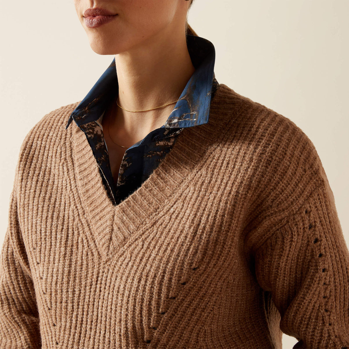 Ariat Women's Blaydon Sweater - Woodsmoke Heather