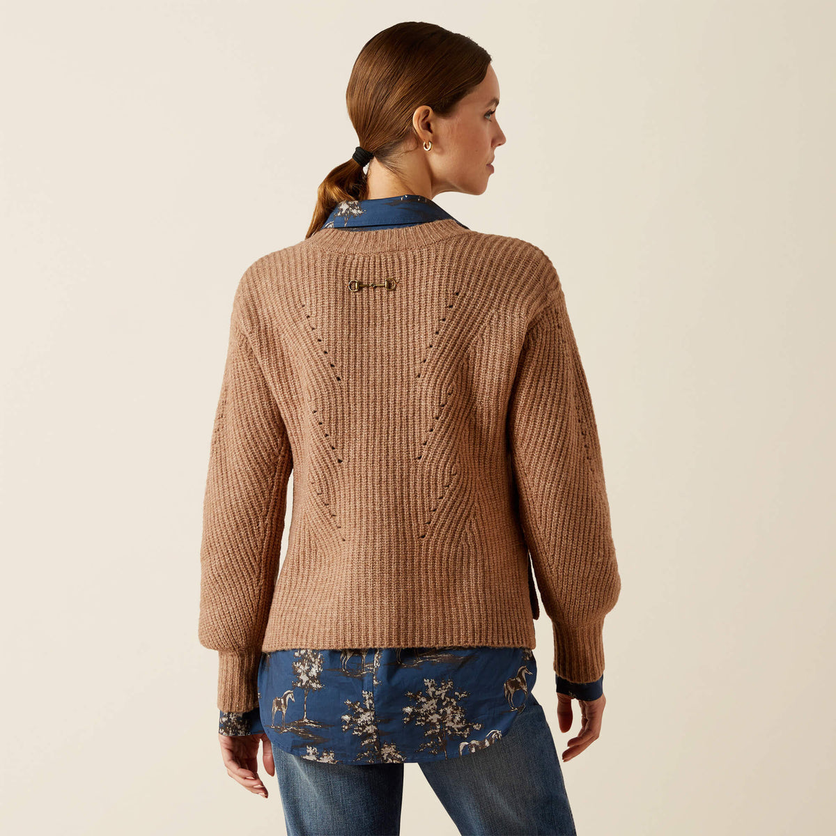 Ariat Women's Blaydon Sweater - Woodsmoke Heather