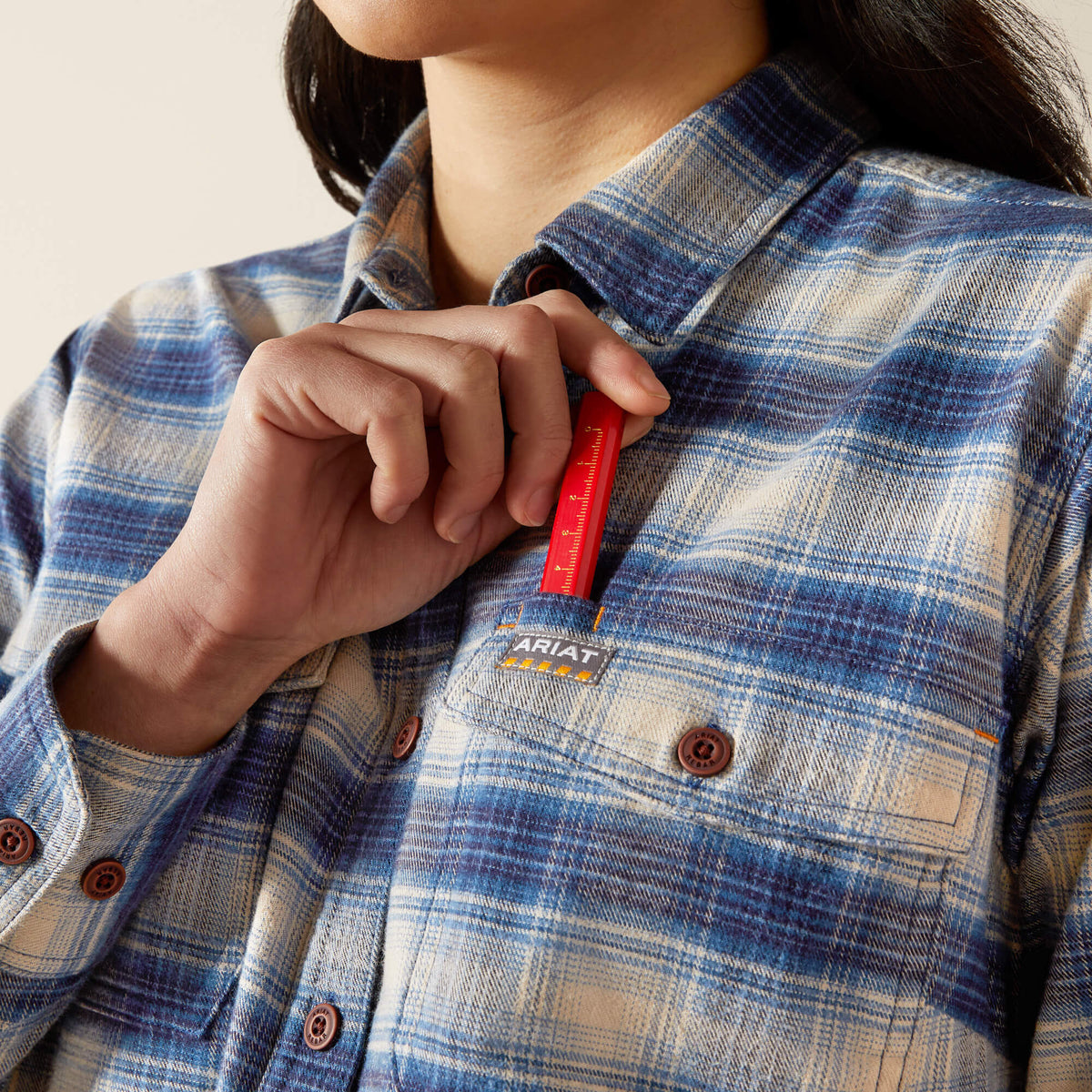 Ariat Women's Rebar Flannel DuraStretch Work Shirt