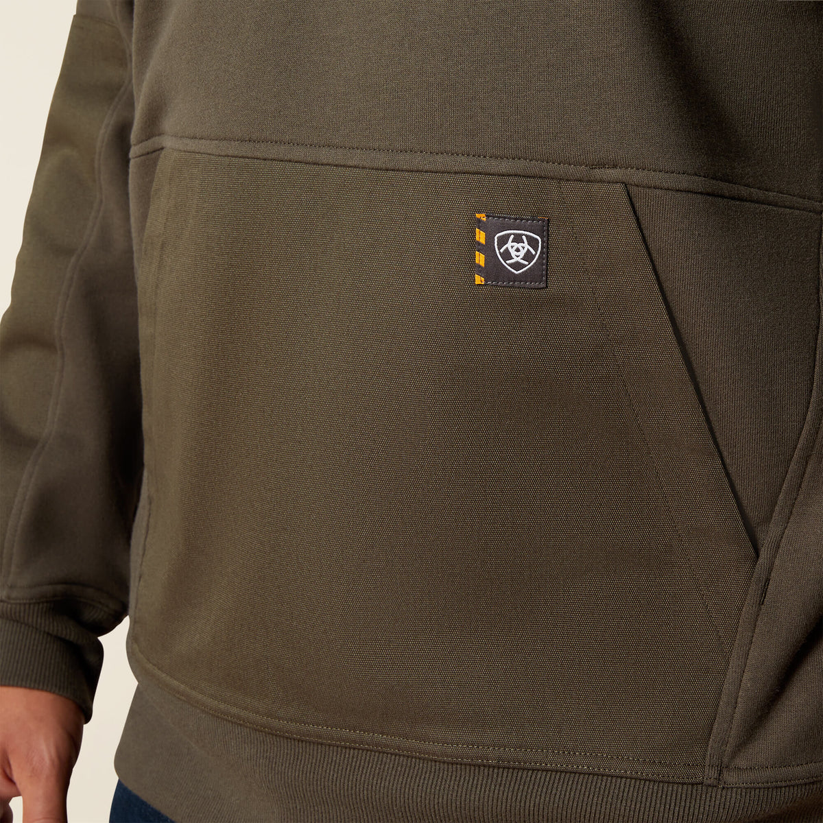 Ariat Men's Rebar Workman DuraCanvas Sweatshirt - Black/ Black - Earth
