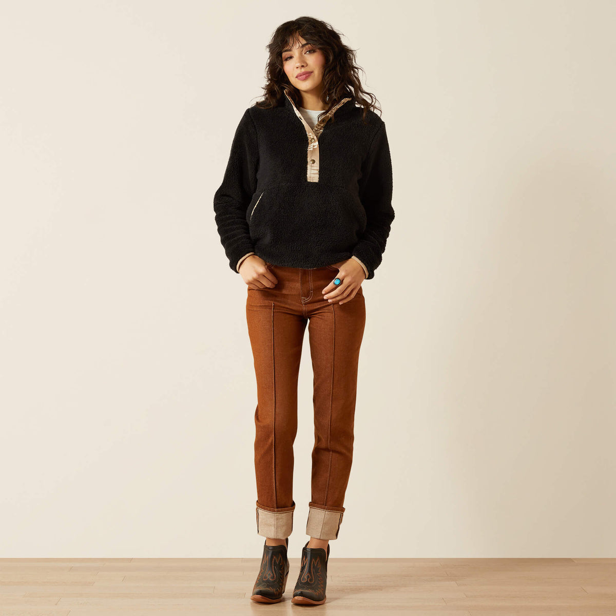 Ariat Women's Berber Snap Front Sweatshirt