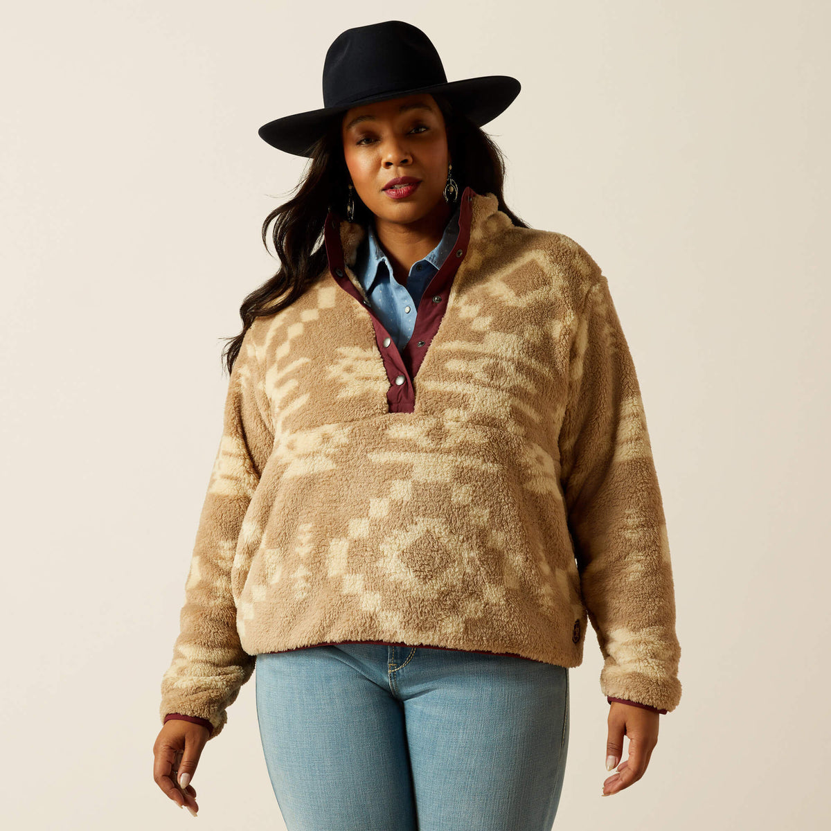 Ariat Women's Berber Snap Front Sweatshirt