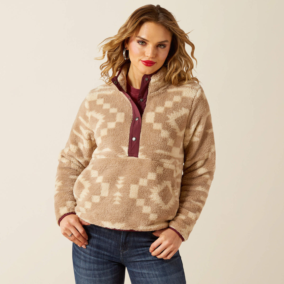 Ariat Women's Berber Snap Front Sweatshirt
