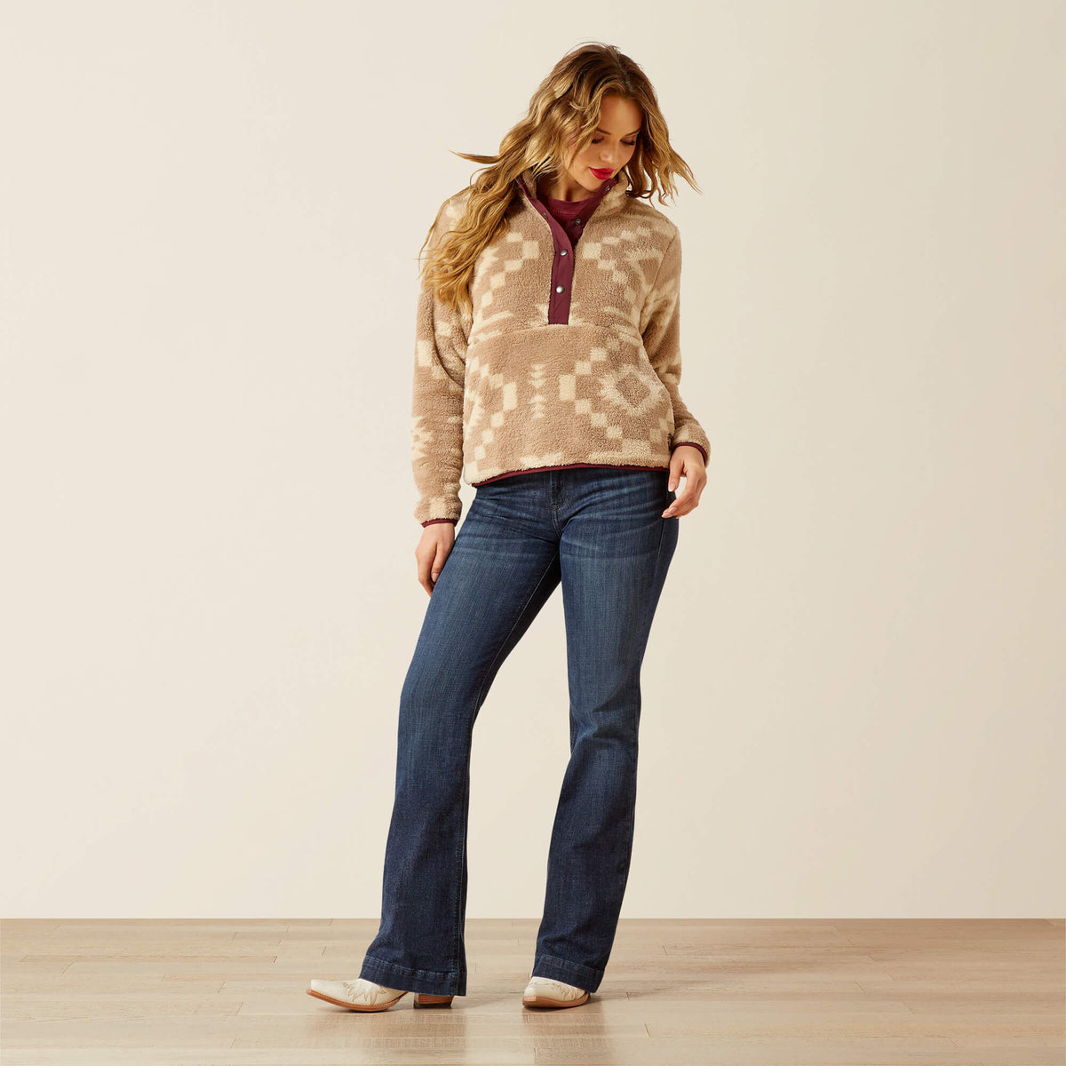 Ariat Women's Berber Snap Front Sweatshirt