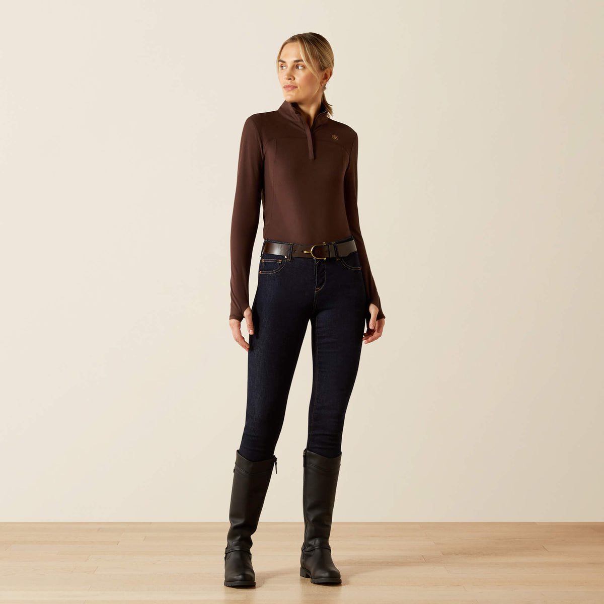 Ariat Women's Lowell 3.0 1/4 Zip Baselayer - Java