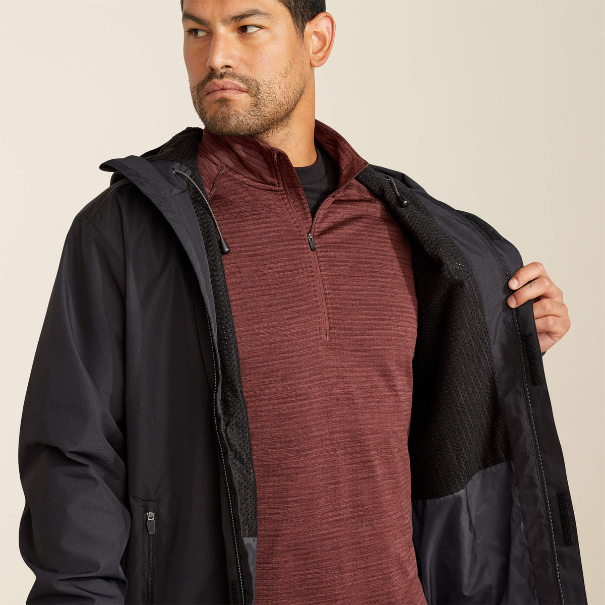 Ariat Men's Rebar Stormshell Lightweight Waterproof Jacket