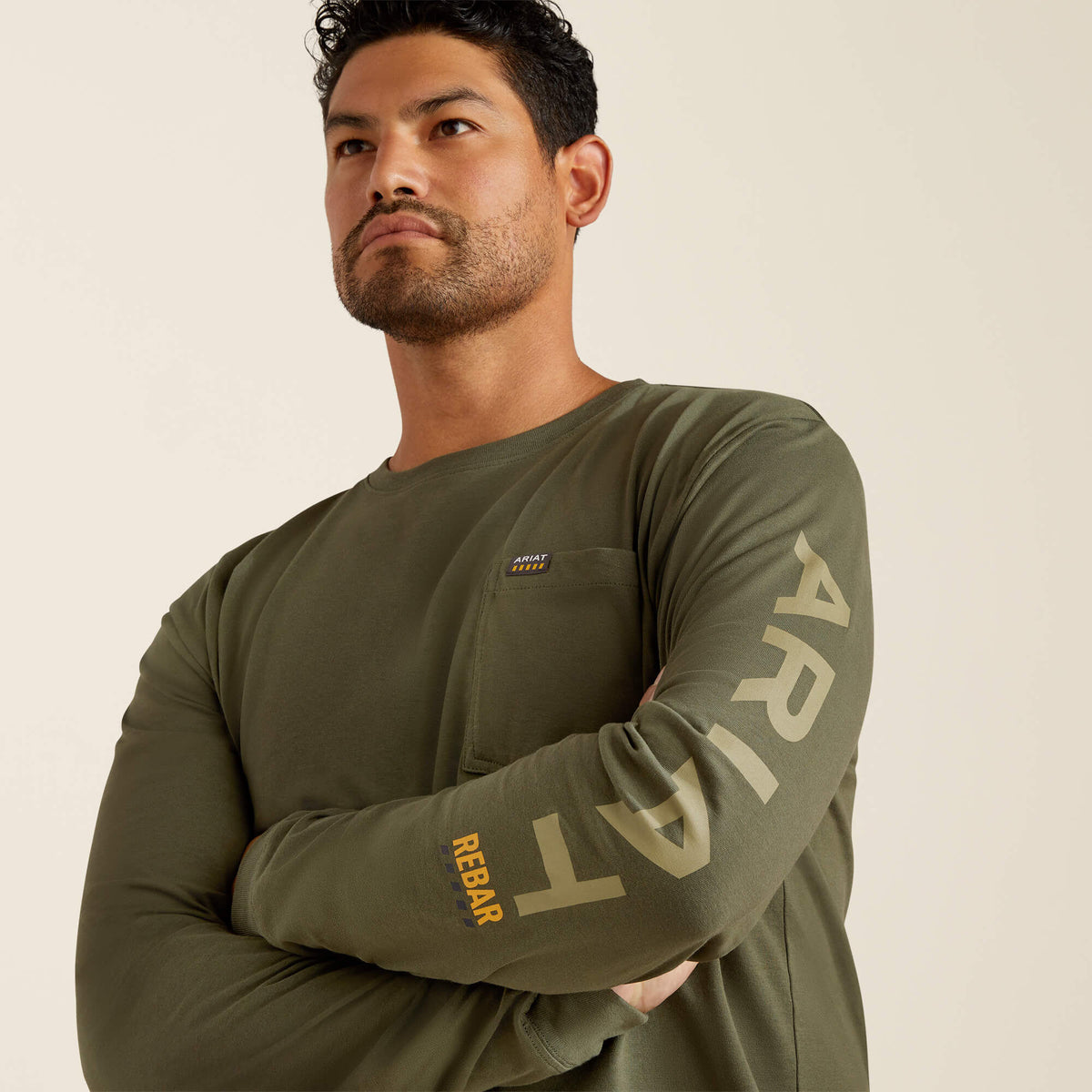Ariat Men's Rebar Cotton Strong Standard Logo Pocket T-Shirt