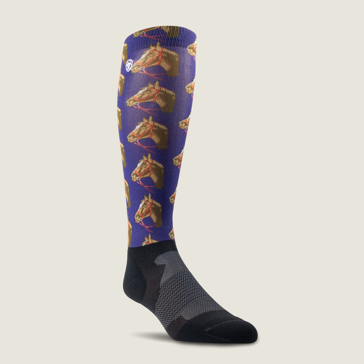 Ariat Ariattek Slim Printed Sock 1 Pair Summer Sand House