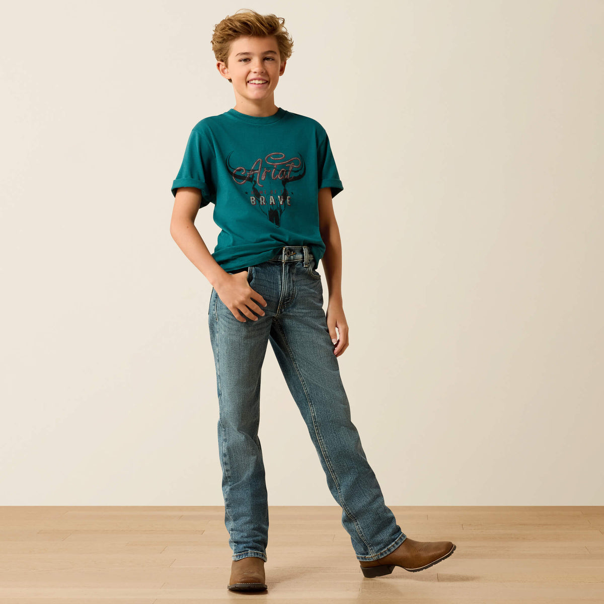 Ariat Kids' Ariat Cattle Skull Freedom T-Shirt