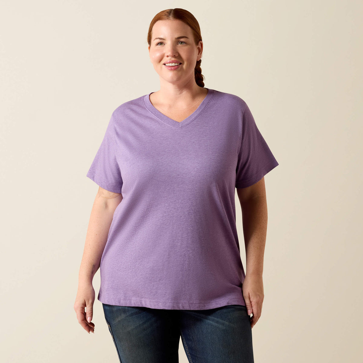 Ariat Women's Rebar Cotton Strong Standard V-Neck T-Shirt