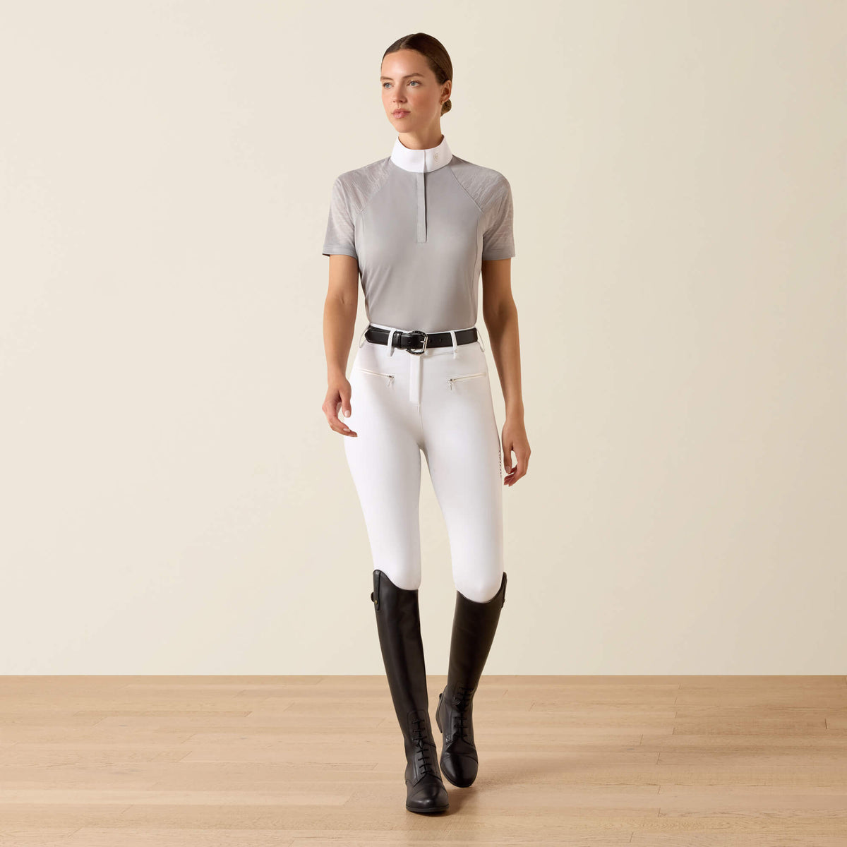 Ariat Women's Aptos Vent 2.0 Show Shirt - Show Grey