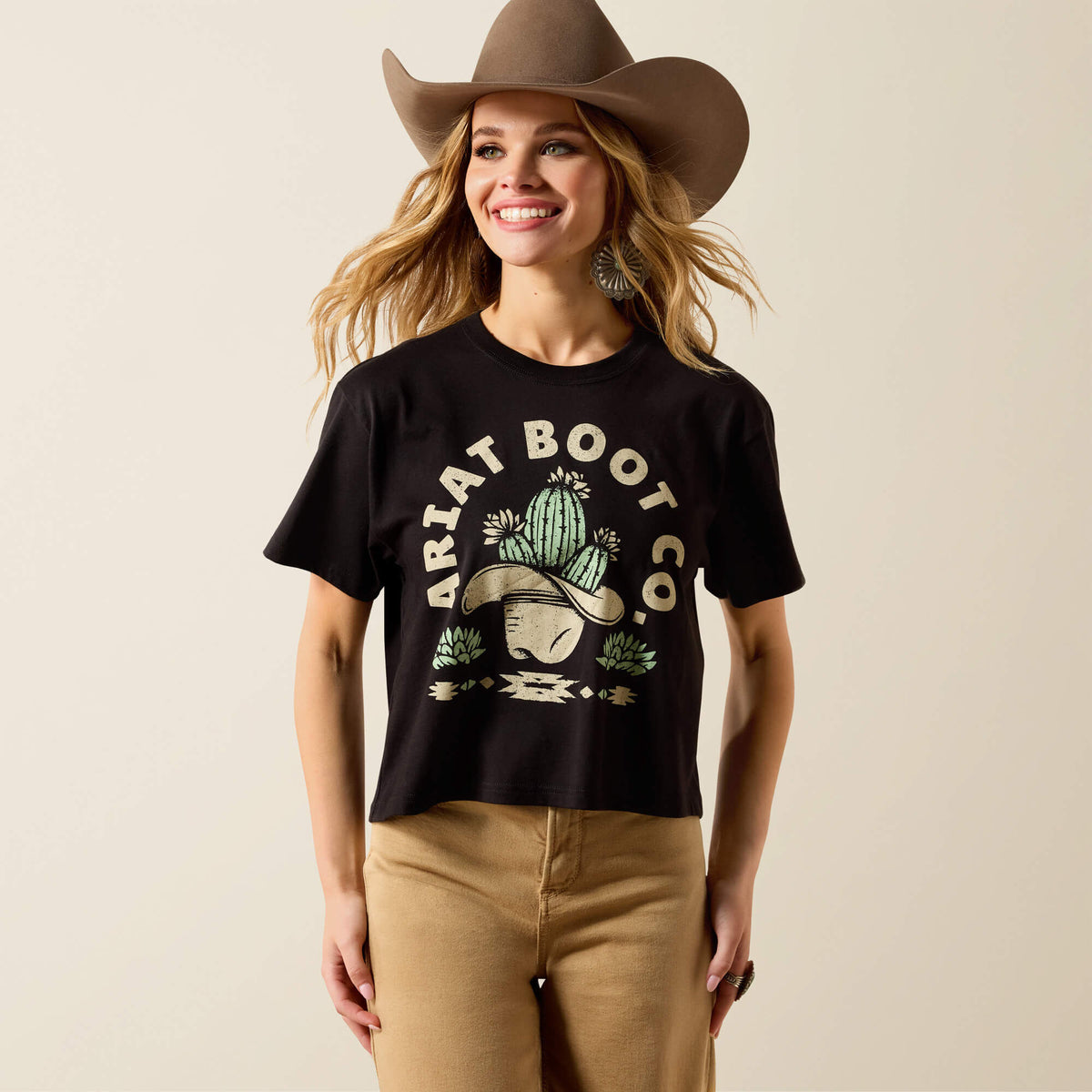 Ariat Women's Ariat Cacti Cowboy Hat T-Shirt