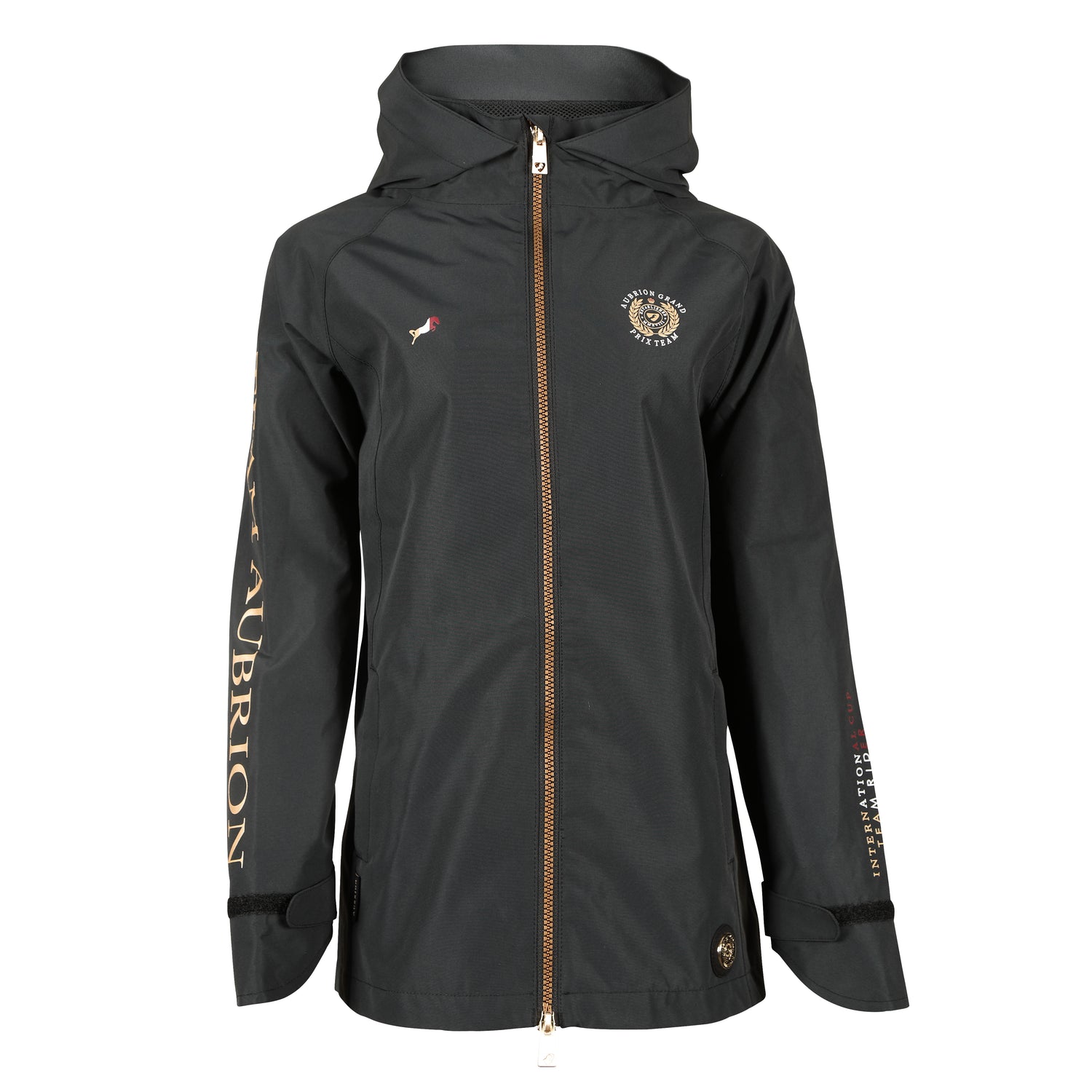 Shires Aubrion Children's Team Waterproof Coat #colour_black
