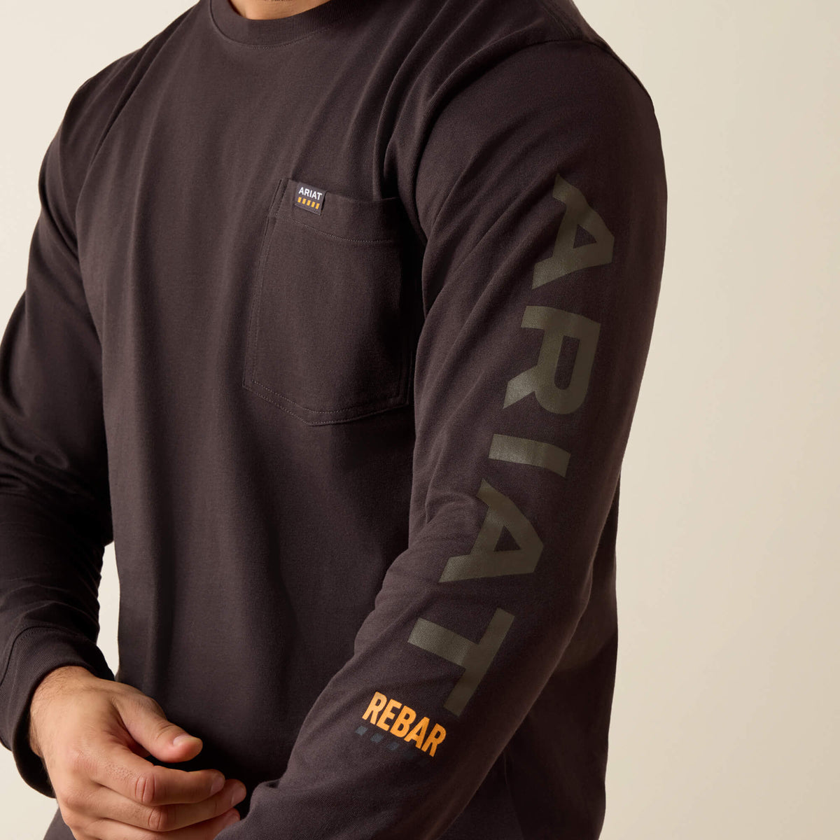 Ariat Men's Rebar Cotton Strong Standard Logo Pocket T-Shirt