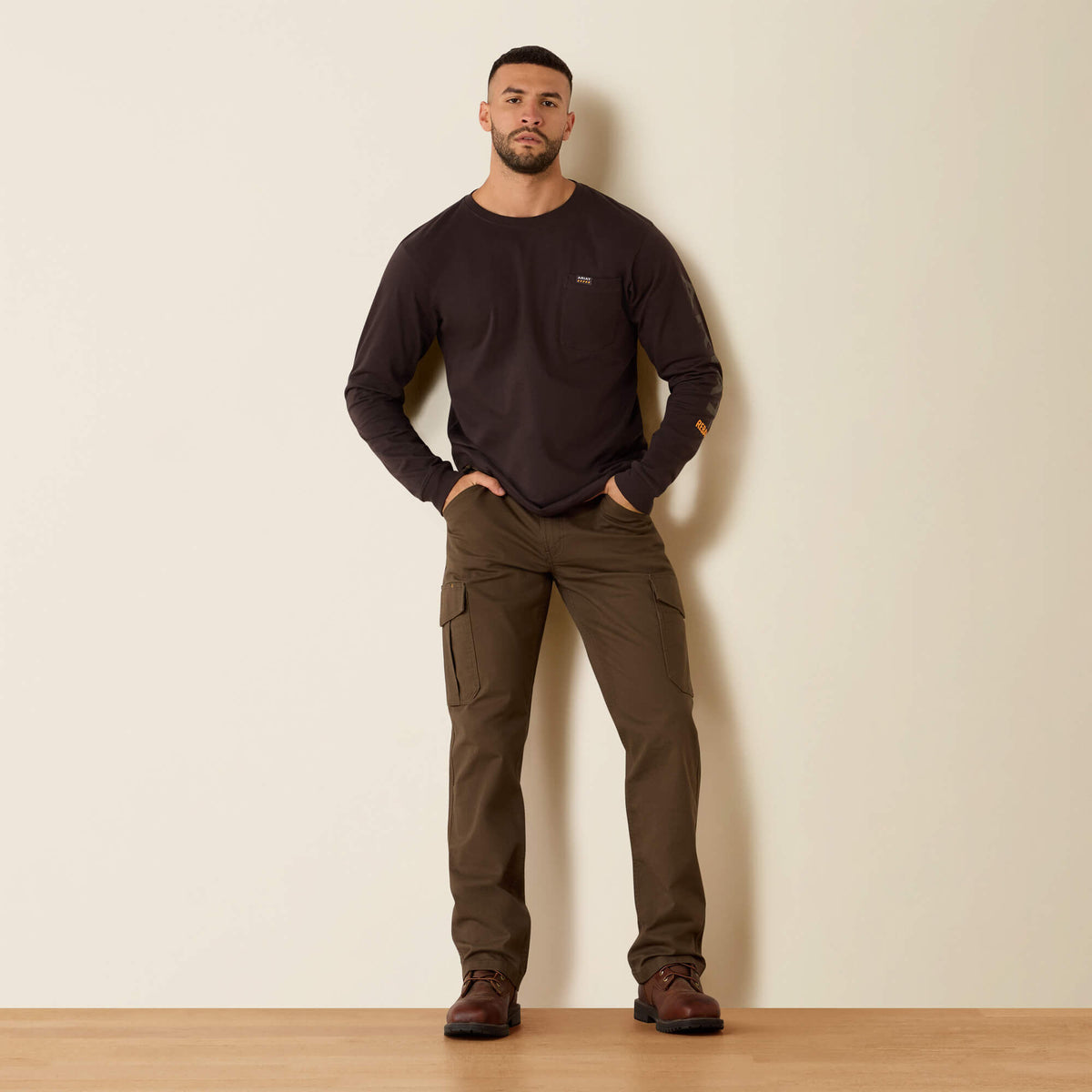 Ariat Men's Rebar Cotton Strong Standard Logo Pocket T-Shirt