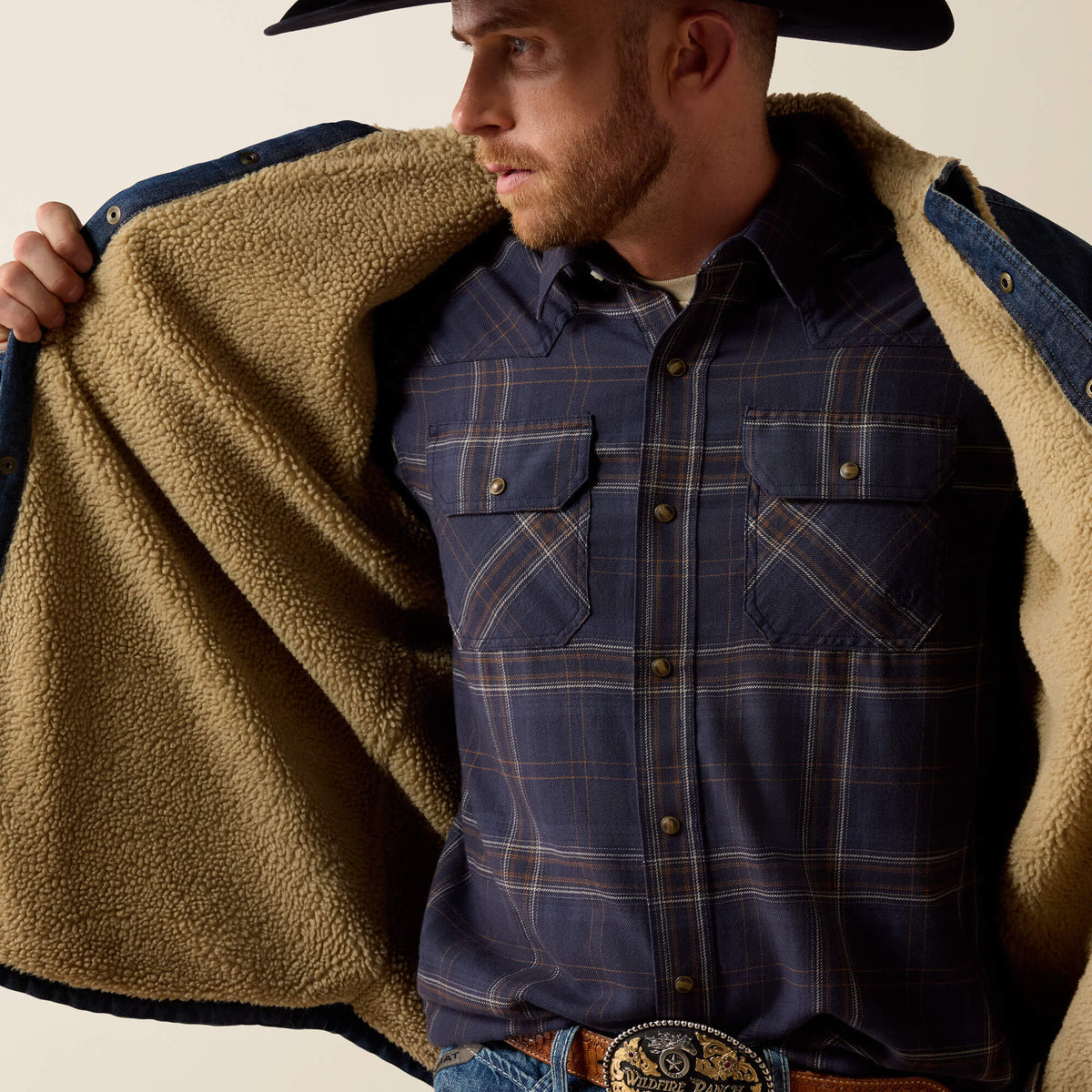 Ariat Men's Sherpa Lined Shirt Jacket