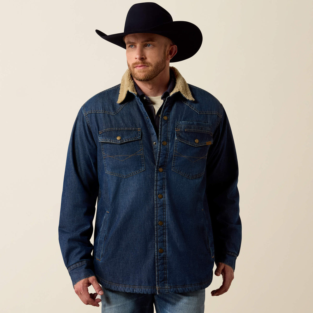 Ariat Men's Sherpa Lined Shirt Jacket