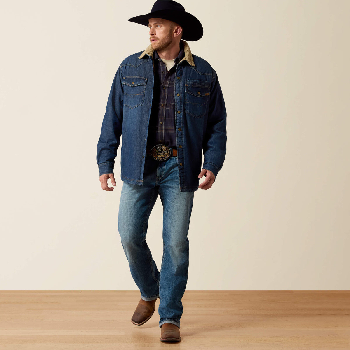Ariat Men's Sherpa Lined Shirt Jacket