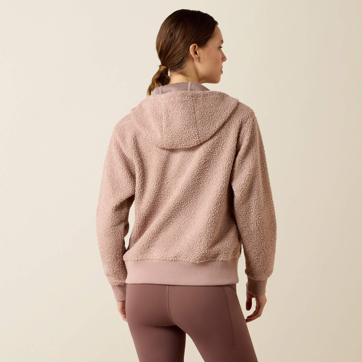 Ariat Women's Orinda 1/2 Zip Sherpa Fleece Hoodie - Sphinx