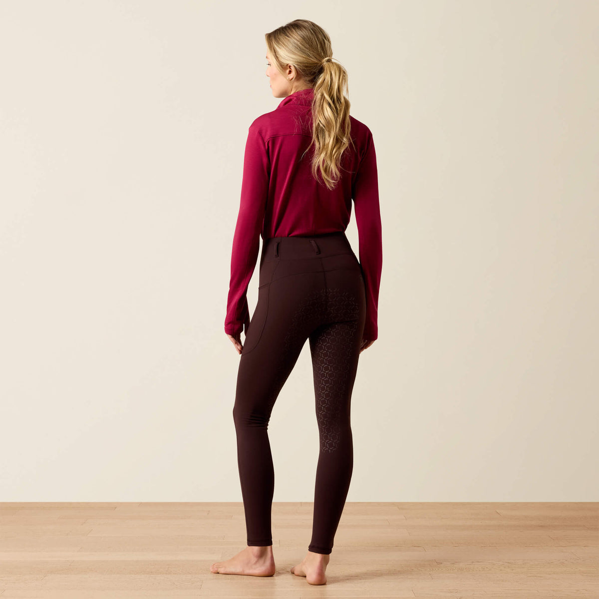 Ariat Women's Venture 2.0 Thermal Full Seat Tights - Chocolate Plum