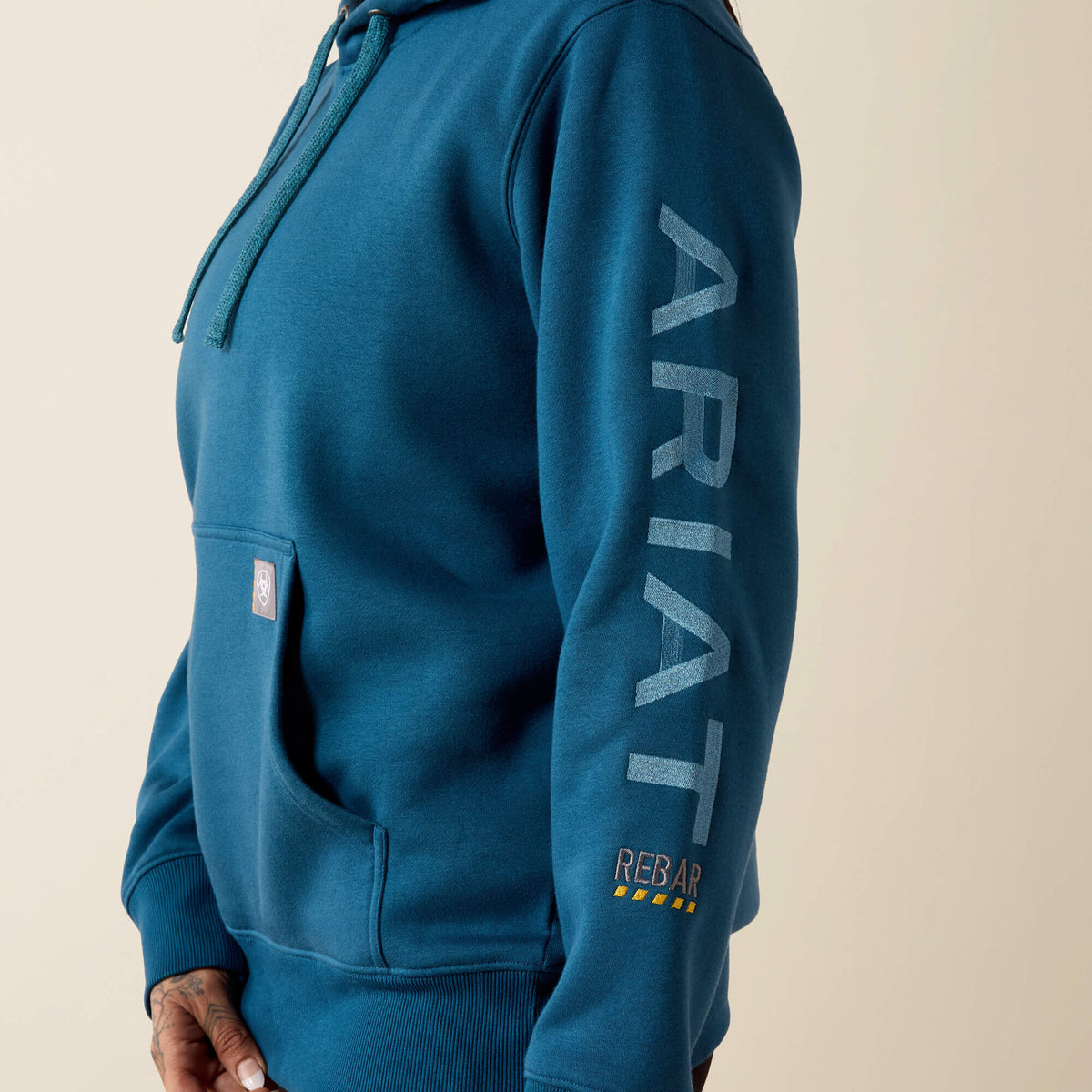 Ariat Women's Rebar Workman Graphic Hoodie - Deep Dive/Storm Blue