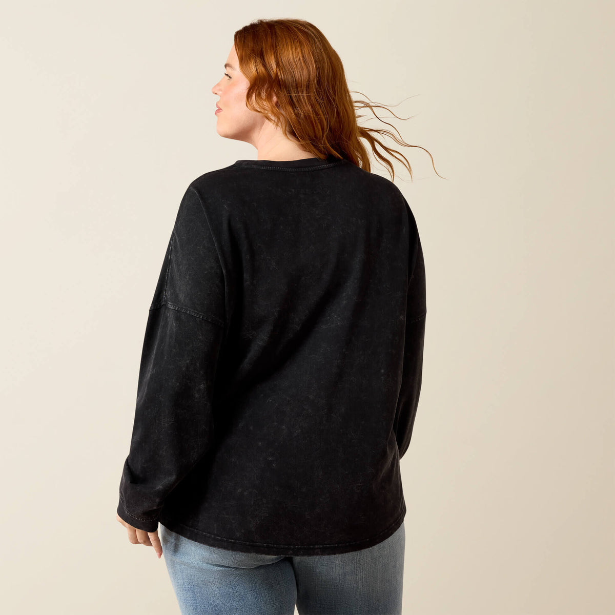 Ariat Women's Canvas Oversized Long Sleeve T-Shirt