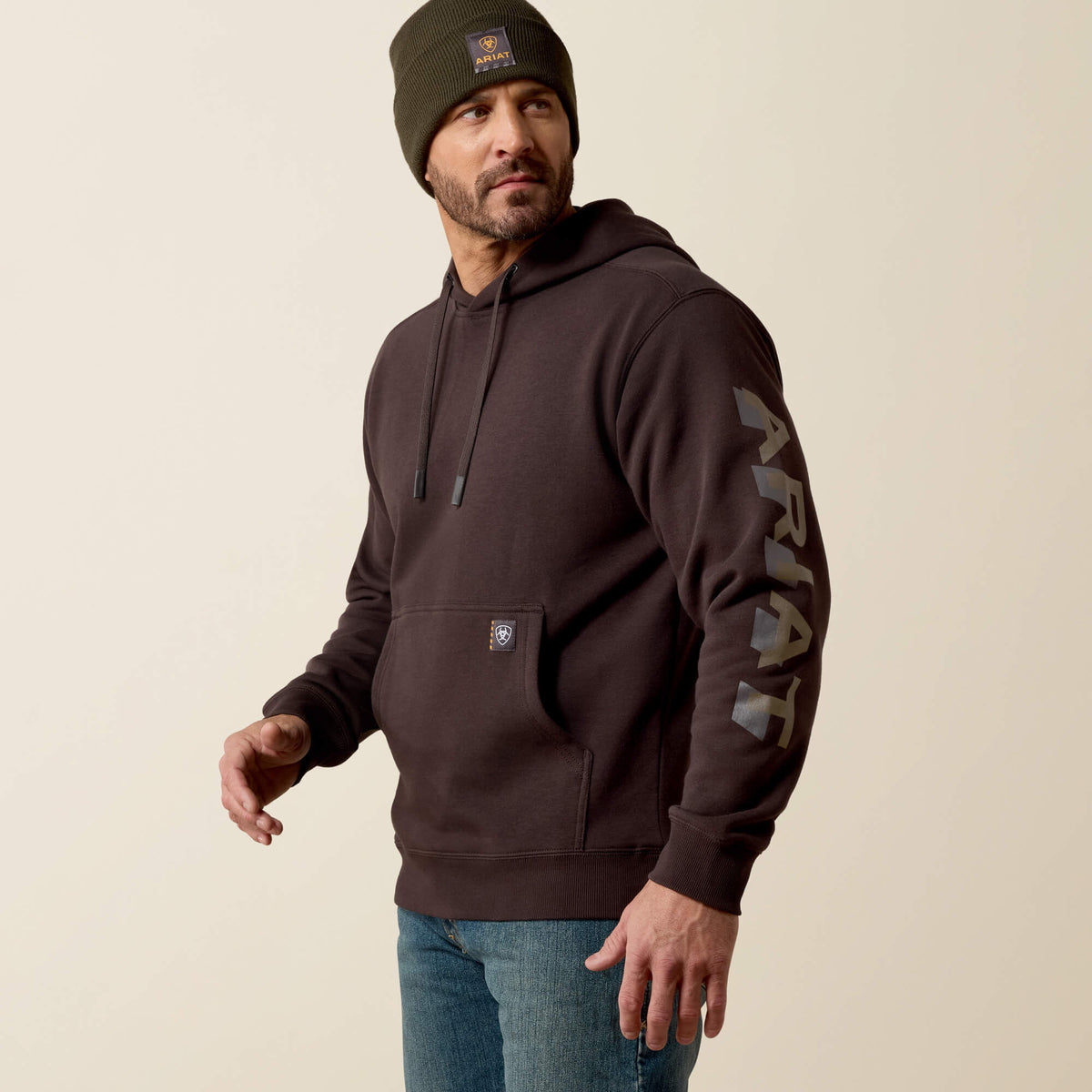 Ariat Men's Rebar Lightweight Logo Hoodie