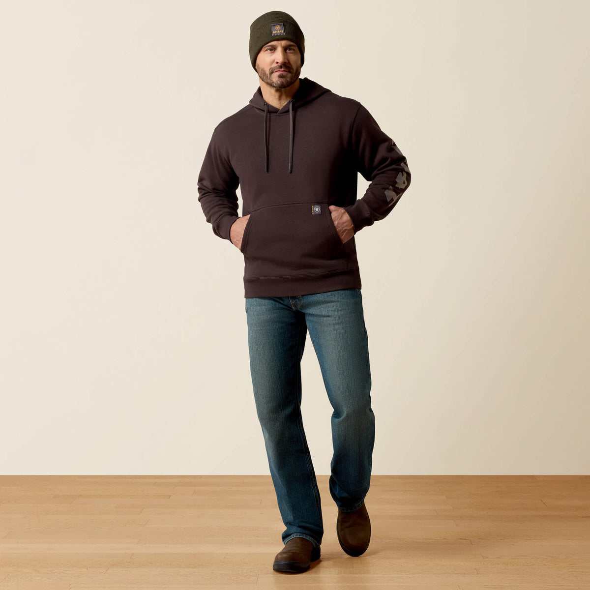 Ariat Men's Rebar Lightweight Logo Hoodie