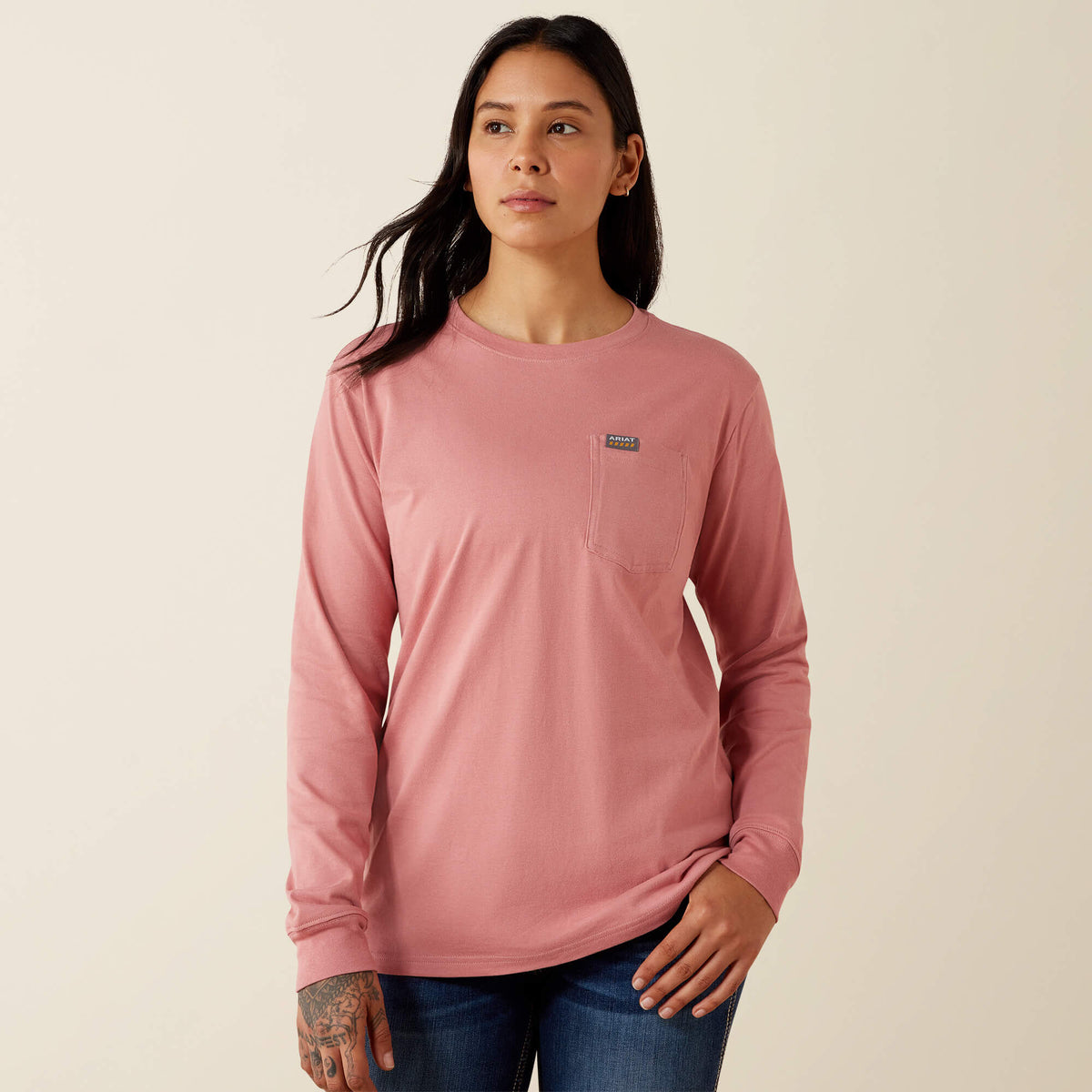 Ariat Women's Rebar Cotton Strong Flying Eagle Long Sleeve T-Shirt