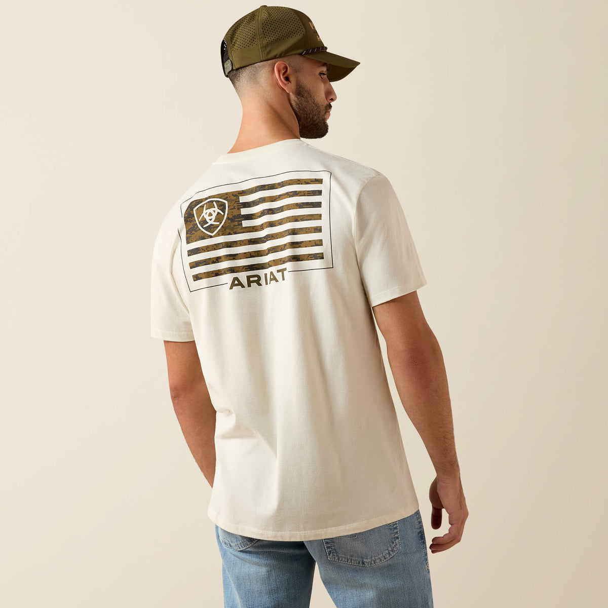 Ariat Men's Ariat Buckle Flag Patriot T-Shirt