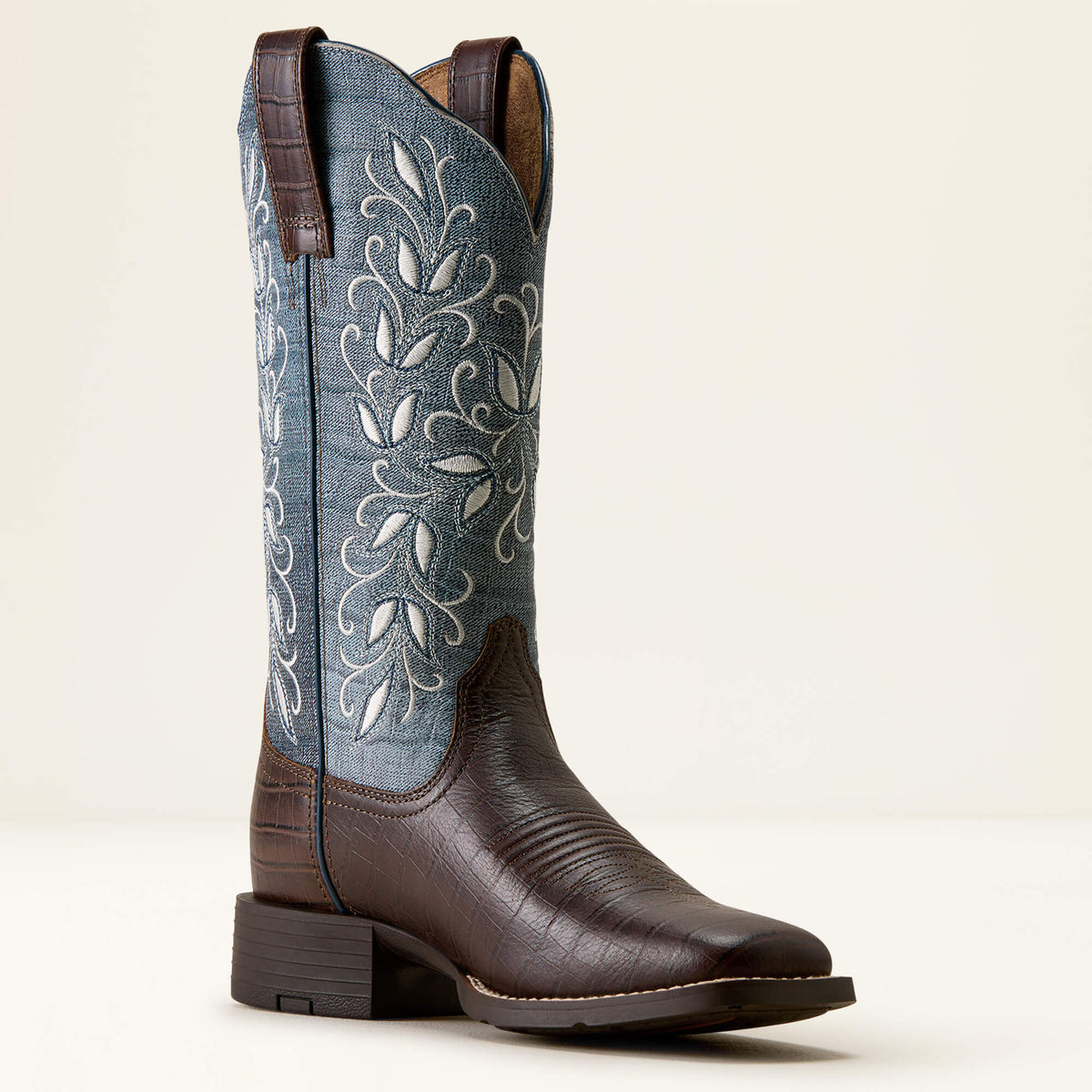 Ariat Women's Round Up Holly Wide Square Toe Western Boot